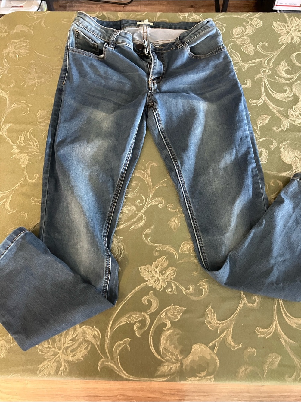 Mystree Light Blue Straight Leg Jeans